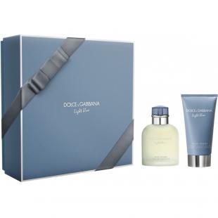 DOLCE & GABBANA LIGHT BLUE POUR HOMME SET (edt 75ml+a/sh balm 75ml)