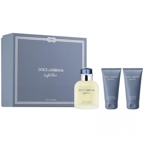 Набор DOLCE & GABBANA LIGHT BLUE POUR HOMME SET (edt 125ml+a/sh balm 50ml+ sh/gel 50ml)