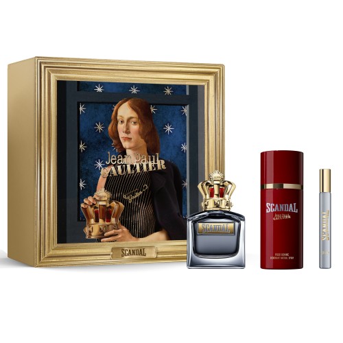 Набор JEAN PAUL GAULTIER SCANDAL POUR HOMME SET (edt 100ml+deo 150ml+edt 10ml)