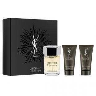 YVES SAINT LAURENT L`HOMME SET (edt 100ml+a/sh 50ml+sh/gel 50ml) 