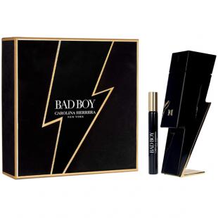 CAROLINA HERRERA BAD BOY SET (edt 100ml+edt 10ml)