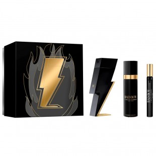 CAROLINA HERRERA BAD BOY SET (edt 100ml+edt 10ml+deo 100ml)