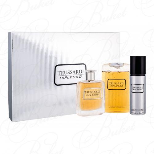 Набор TRUSSARDI RIFLESSO SET (edt 100ml+deo 100ml+sh/gel 200ml)