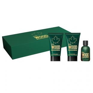 DSQUARED2 WOOD GREEN POUR HOMME SET (edt 5ml+a/sh balm 25ml+sh/gel 25ml)