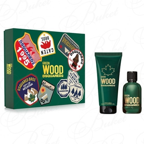 Набор DSQUARED2 WOOD GREEN POUR HOMME SET (edt 100ml+sh/gel 150ml)