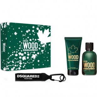 DSQUARED2 WOOD GREEN POUR HOMME SET (edt 100ml+sh/gel 100ml+key ring)