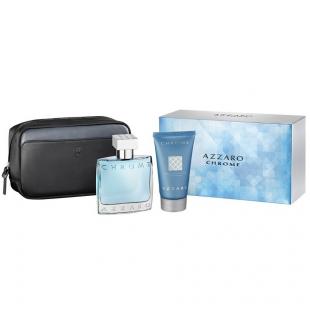 AZZARO CHROME set (edt 50ml+sh/gel 50ml+pouch)