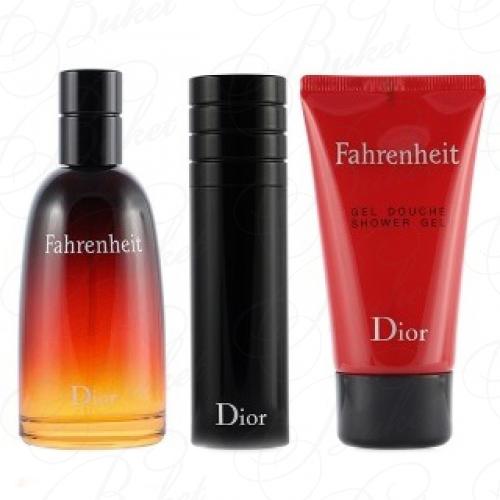 Набор CHRISTIAN DIOR FAHRENHEIT SET (edt 100ml+edt 10ml+sh/gel 50ml)