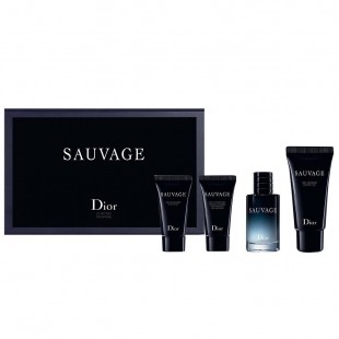 CHRISTIAN DIOR SAUVAGE SET (edt 10ml+sh/gel 20ml+shaving gel 5ml+moisturizer 5ml)