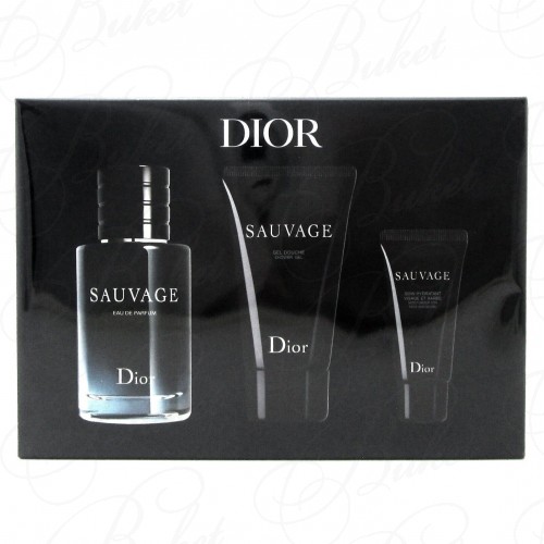 Набор CHRISTIAN DIOR SAUVAGE SET (edp 60ml+sh/gel 50ml+moisturizer 20ml)