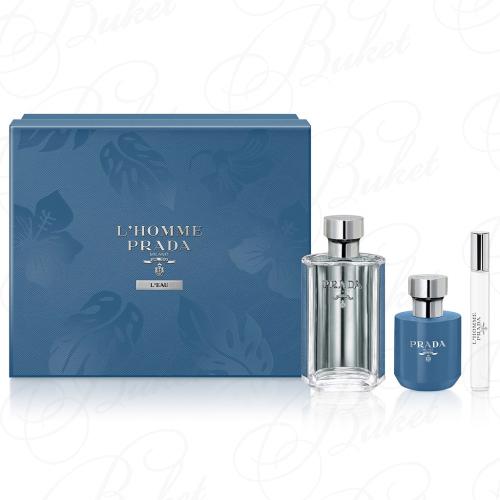 Набор Prada PRADA L`HOMME L`EAU SET (edt 100ml+edt 10ml+sh/gel 100ml)