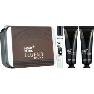 MONT BLANC LEGEND NIGHT SET (edp 7.5ml+sh/gel 30ml+a/sh balm 30ml)
