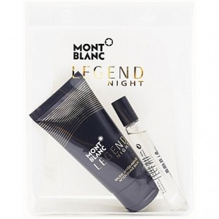 MONT BLANC LEGEND NIGHT SET (edp 7.5ml+a/sh balm 50ml)