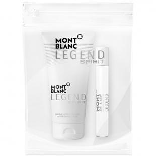 MONT BLANC LEGEND SPIRIT SET (edt 7.5ml+a/sh balm 50ml)