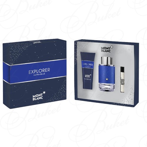 Набор MONT BLANC EXPLORER ULTRA BLUE SET (edp 100ml+edp 7.5ml+sh/gel 100ml)