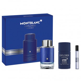 MONT BLANC EXPLORER ULTRA BLUE SET (edp 100ml+edp 7.5ml+deo-stick 75ml)