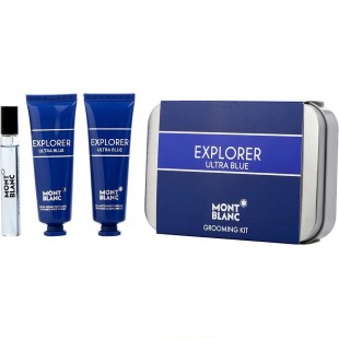 MONT BLANC EXPLORER ULTRA BLUE SET (edp 7.5ml+f/cream 30ml+f/gel 30ml)