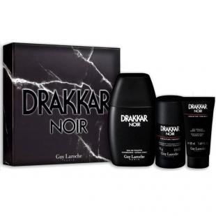 GUY LAROCHE DRAKKAR NOIR SET (edt 100ml+sh/gel 50ml+deo-stick 75ml)