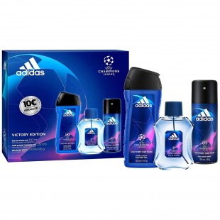 ADIDAS UEFA CHAMPIONS LEAGUE VICTORY EDITION SET (edt 100ml+deo 150ml+sh/gel 250ml)