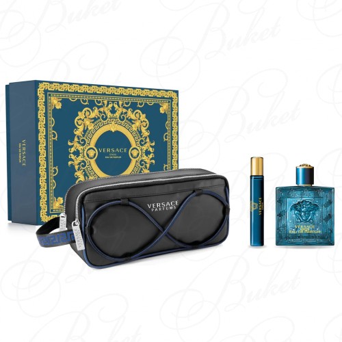 Набор VERSACE EROS Parfum SET (edp 100ml+edp 10ml+pouch)