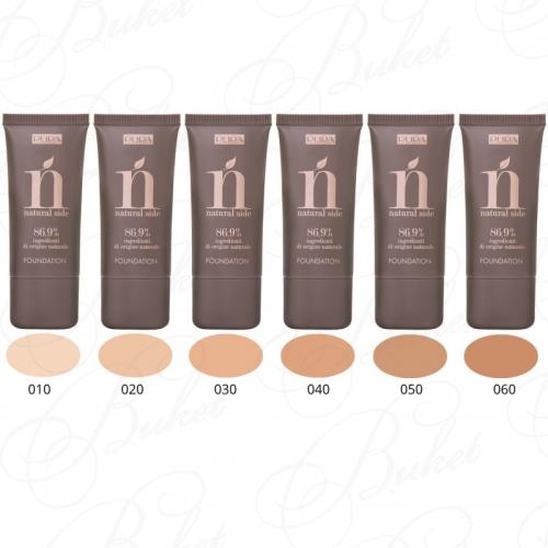 Тональный крем PUPA MAKE UP NATURAL SIDE FOUNDATION №030 Natural Beige/Натуральный бежевый