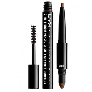 Карандаш для бровей NYX 3-IN-1 BROW PENCIL №31B03 Soft Brown