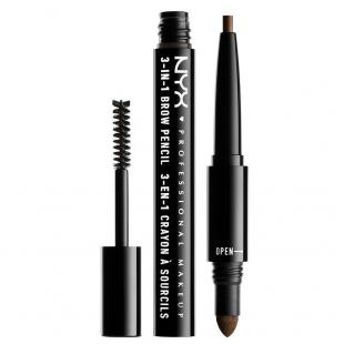 Карандаш для бровей NYX 3-IN-1 BROW PENCIL №31B07 Espresso