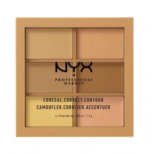 Палетка для лица NYX CONCEAL, CORRECT, CONTOUR PALETTE №302 Medium