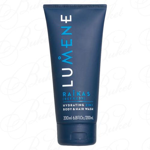Гель для душа LUMENE MEN RAIKAS HYDRATING 2 In 1 BODY & HAIR WASH 200ml