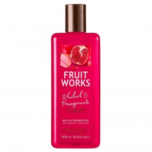 Гель для душа Fruit Works Bath & Shower Gel Rhubarb & Pomegranate 500ml