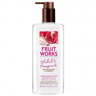 Лосьон для тела и рук Fruit Works Hand & Body Lotion Rhubarb & Pomegranate 500ml