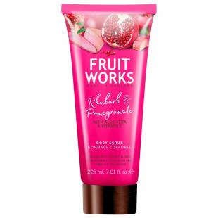 Скраб для тела Fruit Works Body Scrub Rhubarb & Pomegranate 225ml