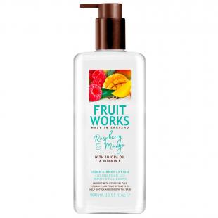 Лосьон для тела и рук Fruit Works Hand & Body Lotion Raspberry & Mango 500ml