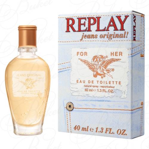 Туалетная вода Replay JEANS ORIGINAL FOR HER 40ml edt