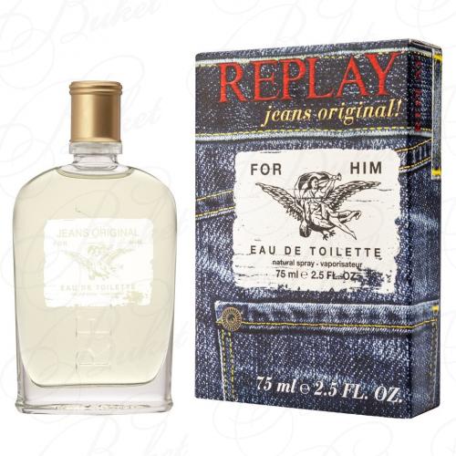 Туалетная вода Replay JEANS ORIGINAL FOR HIM 75ml edt