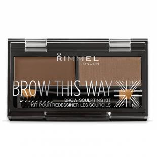 Набор для бровей RIMMEL BROW THIS WAY KIT №02 Medium Brown