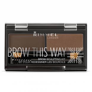 Набор для бровей RIMMEL BROW THIS WAY KIT №03 Dark Brown