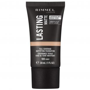 Тональный крем для лица RIMMEL LASTING MATTE FOUNDATION №100 Ivory
