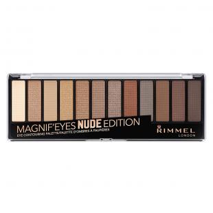 Палетка теней для век RIMMEL MAGNIFEYES PALETTE №001 Nude Edition