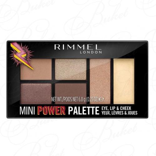 Палетка для макияжа RIMMEL MINI POWER PALETTE №01 Fearless