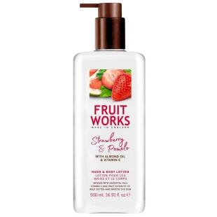 Лосьон для тела и рук Fruit Works Hand & Body Lotion Strawberry & Pomelo 500ml