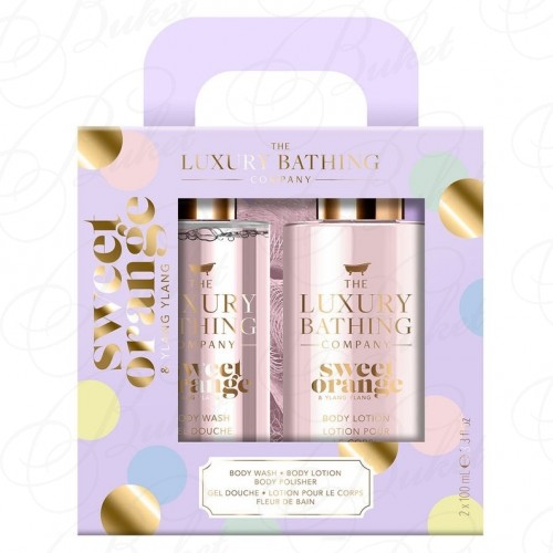 Набор подарочный Delightful Duo (гель для душа 50ml+лосьон для тела 50ml) с ароматом иланг-иланга и апельсина
