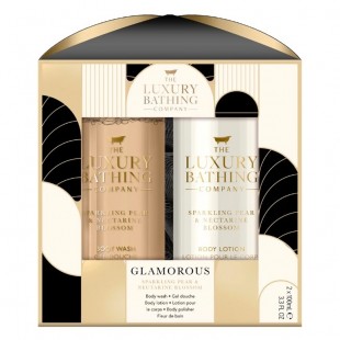 Набор подарочный Glamorous (гель для душа 100ml+лосьон для тела 100ml) с ароматом груши и нектарина