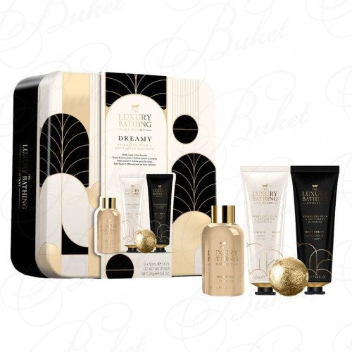 Набор Dreamy (гель для душа 50ml+крем для тела 50ml+крем для рук 50ml+бомбочка для ванны 50g) с ароматом груши и нектарина