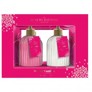 Набор Heavenly Hands (мыло для рук жидкое 400ml+лосьон для рук 400ml) с ароматом сладкой ванили и миндальной глазури