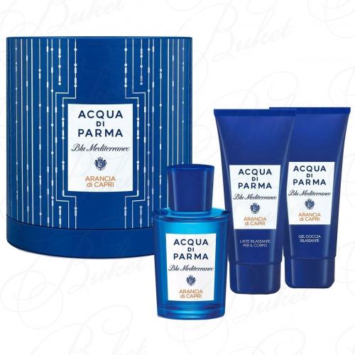 Набор Acqua Di Parma BLU MEDITIRRANEO ARANCIA DI CAPRI SET (edt 75ml+sh/gel 75ml+b/lot 75ml)