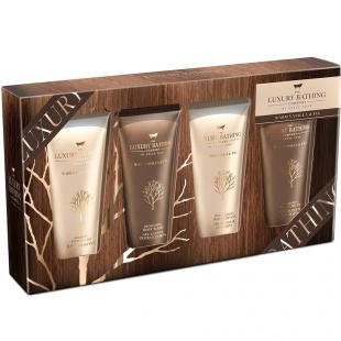 Набор подарочный Soothe & Pamper (гель для душа 100ml+крем для тела 100ml+пена для ванны 100ml+крем для рук 100ml) с ароматом ванили и инжира
