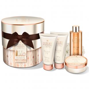 Набор подарочный You Pretty Thing (гель для душа 200ml+крем для тела 200ml+пена для ванны 250ml+масло для тела 200g+мочалка) с ароматом ванили и инжира