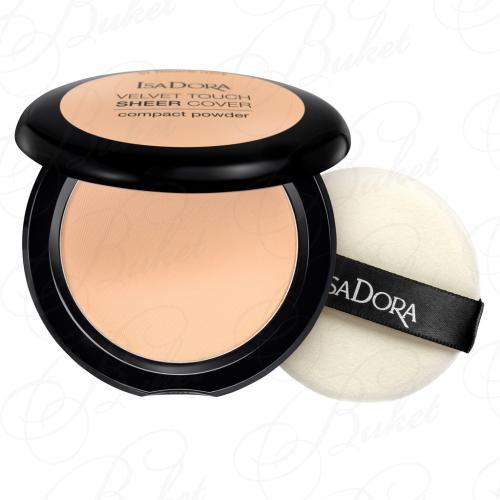 Пудра для лица ISADORA MAKE UP VELVET TOUCH SHEER COVER COMPACT POWDER №42 Warm Vanilla