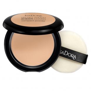 Пудра для лица ISADORA MAKE UP VELVET TOUCH SHEER COVER COMPACT POWDER №44 Warm Sand